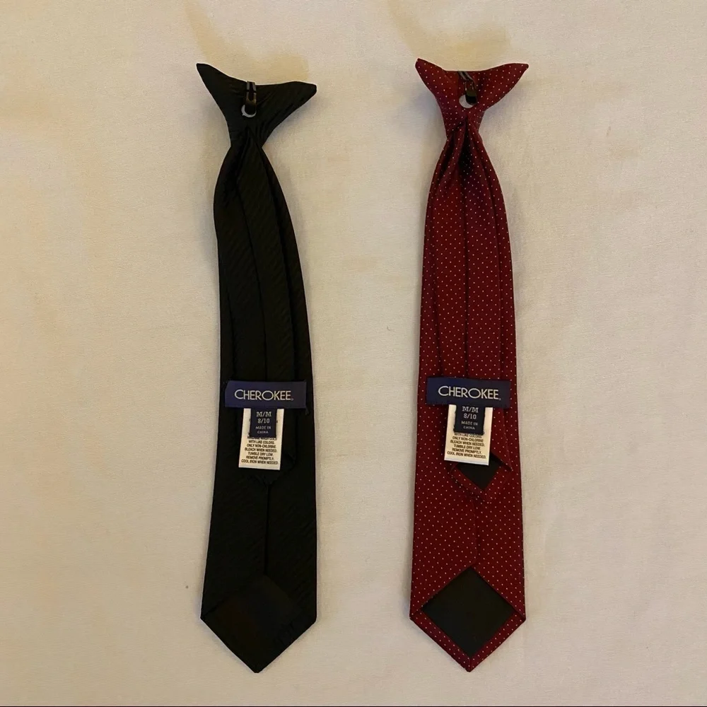 Lot of 2 Boys CHEROKEE Ties Size M(8/10)